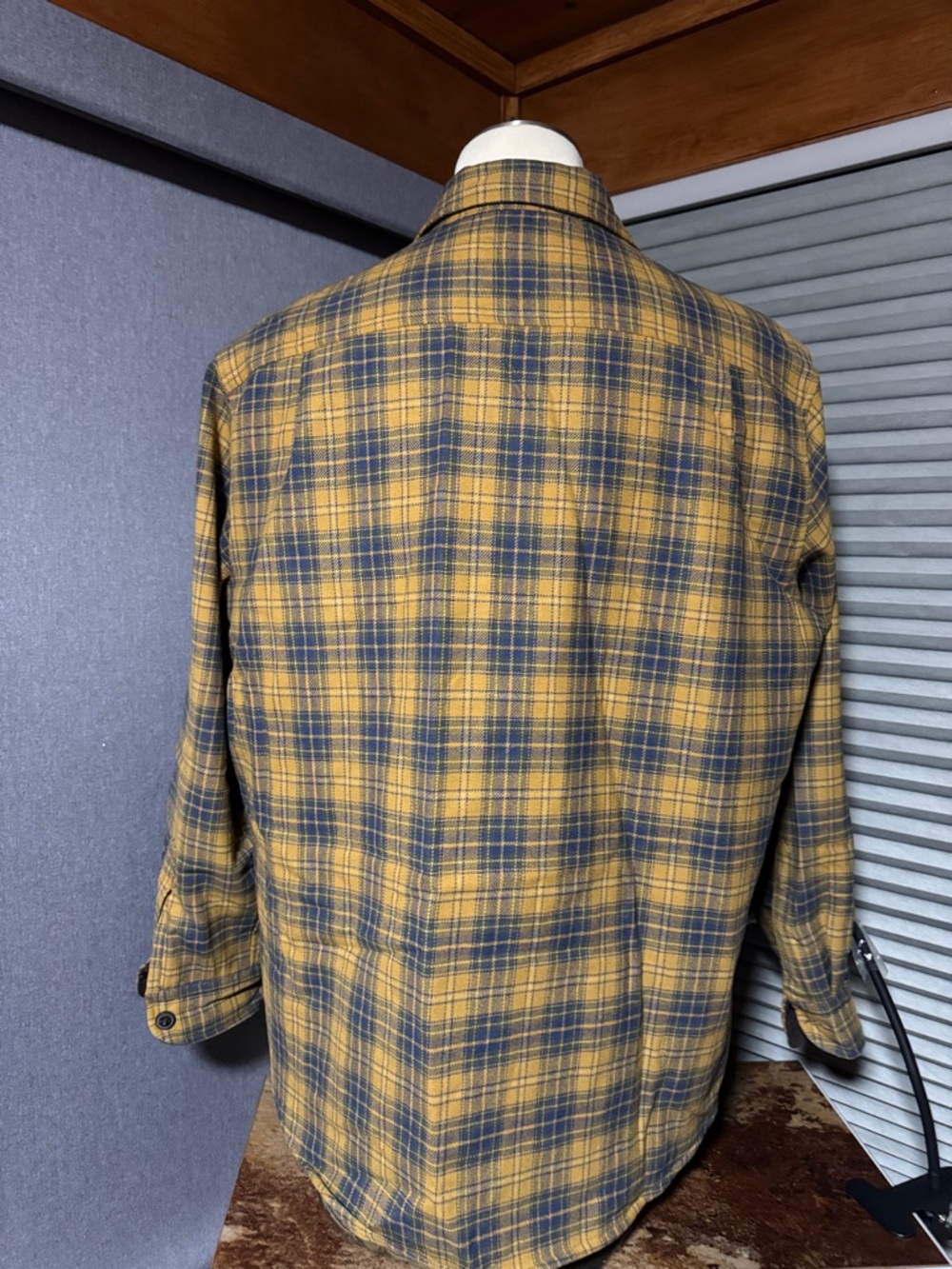 Pendleton Yellow & Navy Plaid Shirt Jacket - Picture 5 of 9